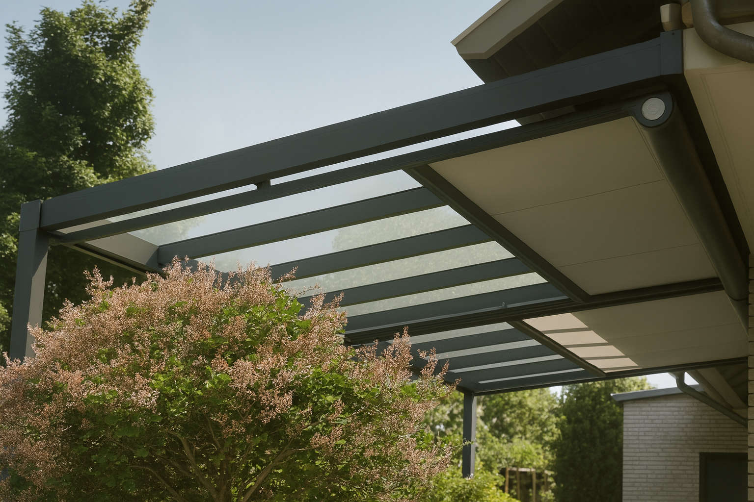 Unterglasmarkise – Breite 5, Tiefe 2–4 m