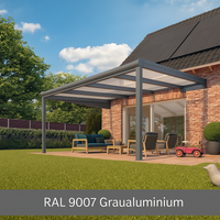 Terrassenüberdachung mit Glas VSG in 6 Meter Breite