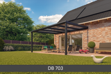 Terrassenüberdachung mit Glas VSG in 6 Meter Breite