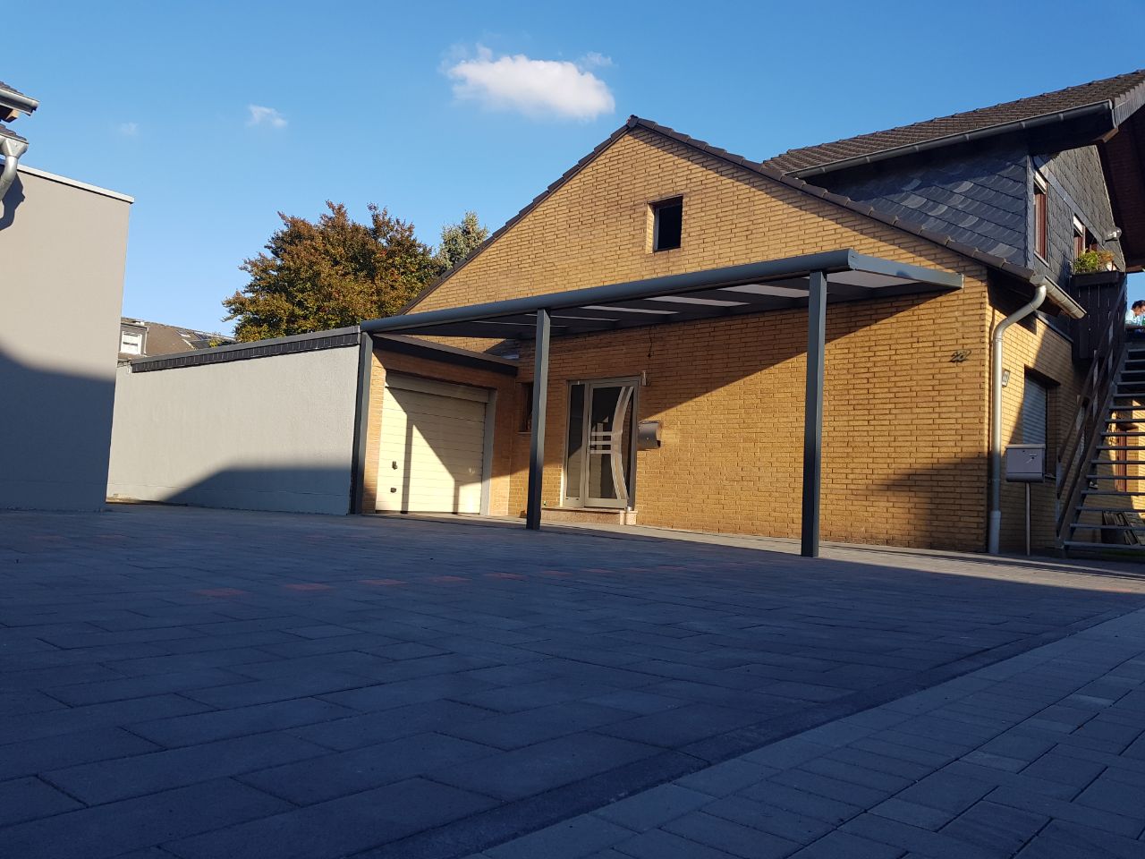 Carport 3 m Breite (Wandmontage)