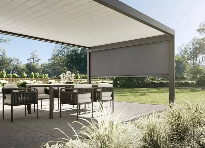 SunPro Plus Lamellendach mit gedrehten Lamellen