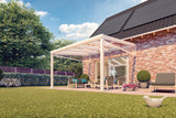 Terrassenüberdachung mit Glas VSG in 3 Meter Breite